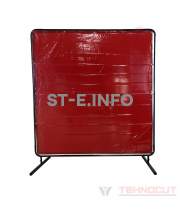 Экран защитный 1.74х1.74m, красный - st-e.info - Чита