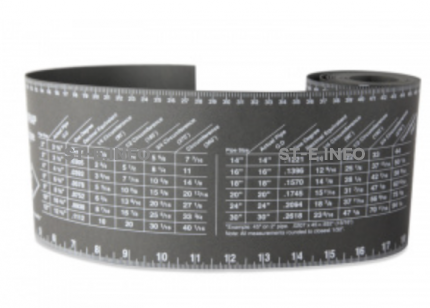 Лента для разметки труб 128mm*4000mm - st-e.info - Чита
